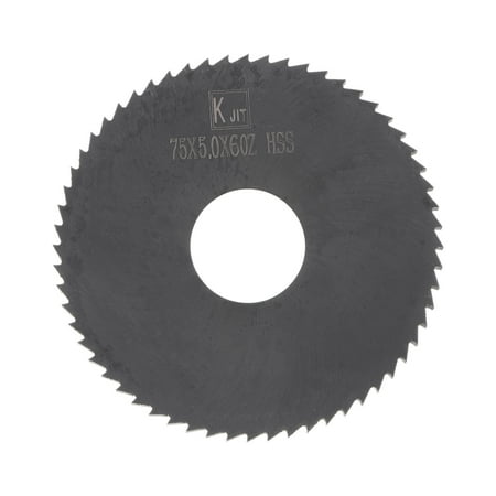 

Uxcell 75mm x 22mm x 5mm 60 Teeth Nitride Coated Circular Saw Blade Cutter