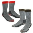 thumbnail image 2 of TeeHee Heavyweight Outdoor Wool Thermal Boot Socks for Men 2-Pack (Brown and Red), 2 of 4