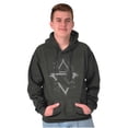 thumbnail image 5 of Triangle Dolphin Symbol Spirit Animal Hoodie Sweatshirt Women Men Brisco Brands L, 5 of 6