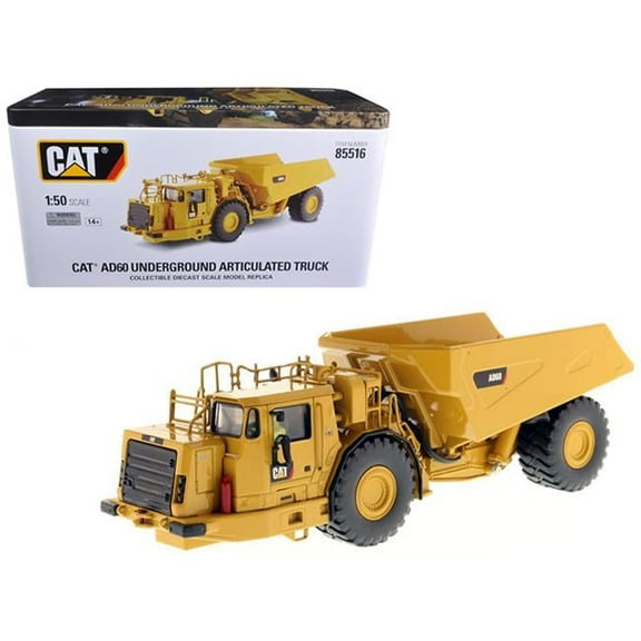 1-50 Scale CAT Caterpillar AD60 Articulated Underground Truck with Operator High Line Series Diecast Model