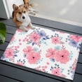 thumbnail image 3 of Entryway Rug 2'x3', Pink Watercolor Floral Small Rug for Kitchen Bathroom Door Mat Indoor Entrance, Spring Flower Abstract Art Non-Slip Area Rugs Floor Mats Carpet Front Door Rugs, 3 of 8