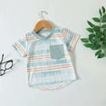 thumbnail image 4 of Realhomelove Toddler Baby Boy Clothes Short Sleeve T Shirt Top Boys Shorts Cute Summer Outfit 2Pcs Set 0-3T, 4 of 9