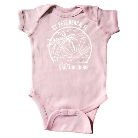 

Inktastic Summer Vacation Mode St. Pete Beach Florida Gift Baby Boy or Baby Girl Bodysuit