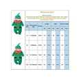 thumbnail image 2 of uukiA Infant 0-18 Months Baby Boy Christmas Cute Green One-piece Romper And Hat 2PCs Outfit Suit, 2 of 6