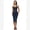 Navy Blue, variant on Color Block 2 Piece Workout Sets Halter Neck Compression Built in Bra Tank Tops with High Waisted Butt Yoga Pilates Gym Athletic Sets Brown