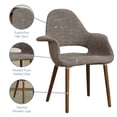 thumbnail image 6 of Modway Aegis Dining Armchair in Taupe, 6 of 7