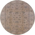 thumbnail image 1 of Ahgly Company Machine Washable Indoor Round Industrial Modern Dark Almond Brown Area Rugs, 6' Round, 1 of 7