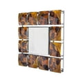 thumbnail image 2 of 17.5" X 17.5" X 1.75" Gold Metal Glass Hanging Wall Mirror, 2 of 3