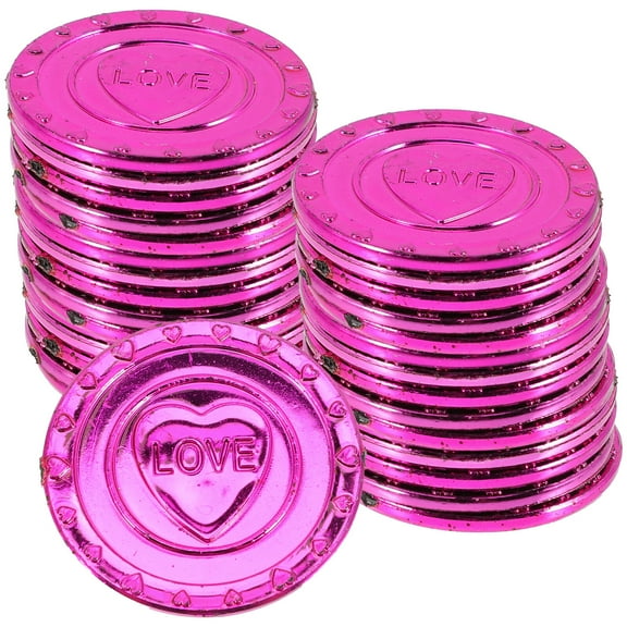 100 Pcs Pirate Bulk Party Valentine's Day Love Coin Props Decorations for Boys