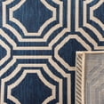 thumbnail image 5 of Safavieh Courtyard Brooklyn Geometric Indoor/Outdoor Area Rug, Navy/Beige, 2'7" x 5', 5 of 9