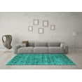 thumbnail image 3 of Ahgly Company Indoor Rectangle Oriental Turquoise Blue Industrial Area Rugs, 5' x 8', 3 of 4