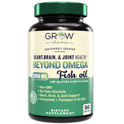 Omegawell beyond Omega Fish Oil: Heart, Brain, and Joint Support - Natural Lemon Flavor, Enteric-Coated, Sustainably Sourced - Easy to Swallow 30 Day Supply - Omega Fatty Acid Supplements