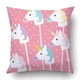 thumbnail image 1 of ABPHQTO Unicornios en patrón de triángulo rosa Funda de almohada Throw Pillow Cover Funda 50x50 cm, 1 of 2