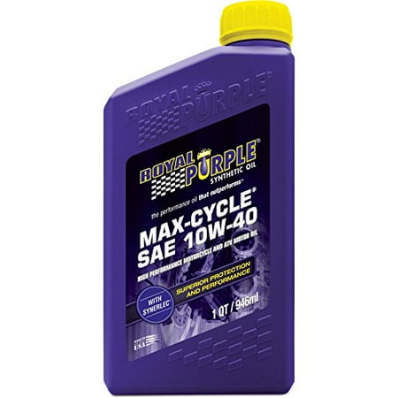 Royal Purple ROY01315 Max Cycle 10W40 Oil for Motorcycles and ATVs, 1 (Best Oil For 5.7 Hemi Challenger)