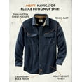 thumbnail image 5 of Legendary Whitetails Men's Navigator Fleece Button Up Long Sleeve Plaid Clothing for Men, Casual Heavyweight Warm Flannel, 5 of 5