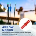 thumbnail image 4 of Uxcell Archery Arrows Nocks 6.2mm, Plastic Insert Arrow Nock Replacement Arrow Tails for Shooting Compound Recurve Transparent Red, 4 of 7