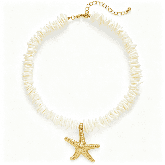 DESIGNICE 2026 New Puka Shell Necklace Starfish Necklace Seashell ...