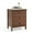 Brown, variant on Giantex Compact Nightstand, Small Bedside Table Dressers w/Solid Wooden Legs, Walnut