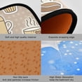 thumbnail image 3 of SKYSONIC Coffee Beans Cups Cupcakes Kitchen Rugs Set of 2, Cartoon Heart Floor Runner Area Rug Washable Carpet Mat Perfect for Living Room Bedroom Entryway, 3 of 7