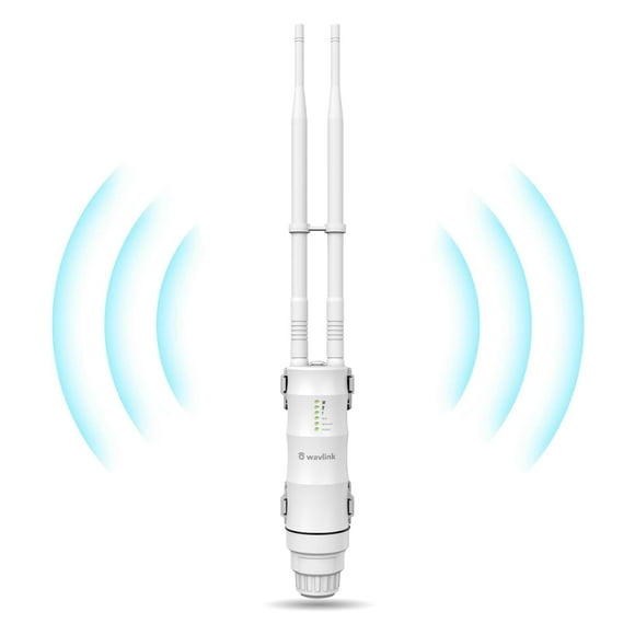 Punto de acceso WiFi exterior WAVLINK AC600 de doble banda de alta potencia