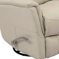 thumbnail image 6 of Bowery Hill Leather Manual Swivel Glider Recliner in Ivory Finish, 6 of 6