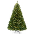 thumbnail image 1 of Árbol de Navidad Himimi artificial preiluminado de 6 pies con luces blancas cálidas, 1 of 8