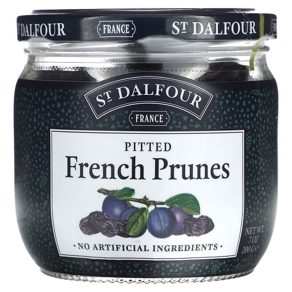 St. Dalfour, French Prunes, Pitted, 7 oz Pack of 3