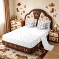 thumbnail image 3 of meiyoeat Warm Aztec 7-Piece Twin Bedding,Bohemian Tribal Bedding Comforter Set For Boys,Black Brown White,Reversible, 3 of 7