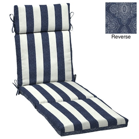 Chaise Lounge Cushions Cheap Better Homes & Gardens Blue Pointelized Ogee Stripe 72
