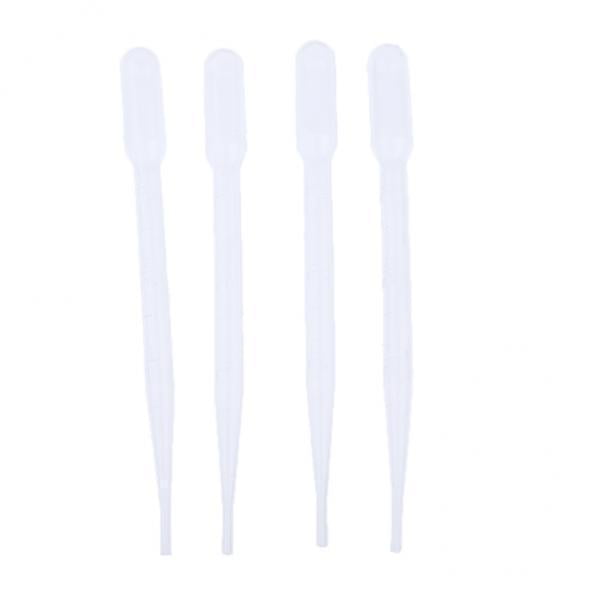 2x4 piezas modelo UA15 pintura para colorear tubo de succión cuentagotas con escala 3ml 2 piezas