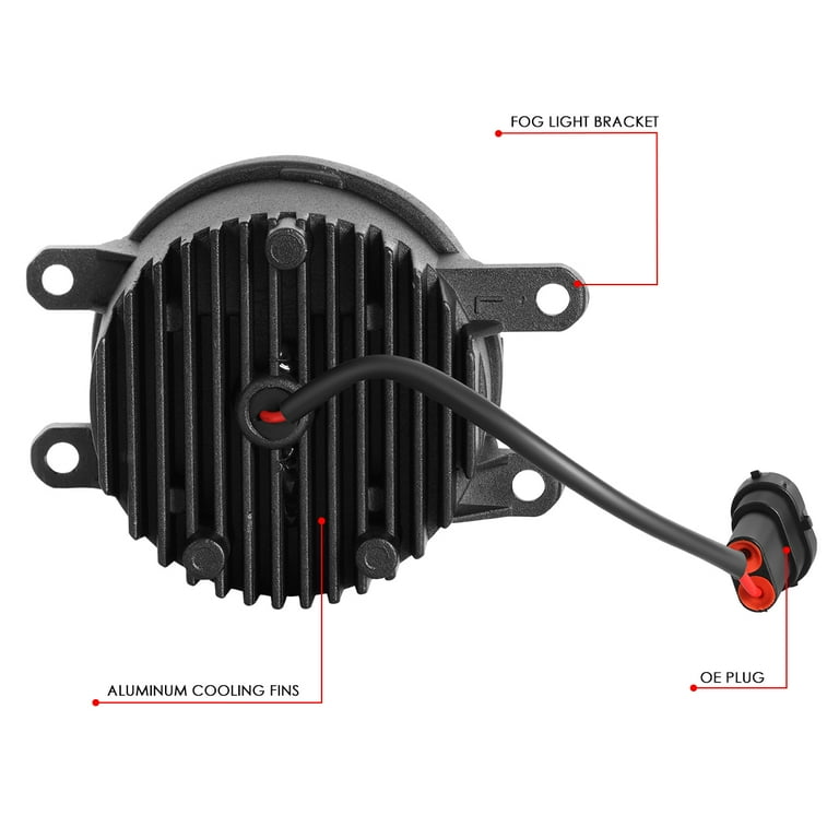 DNA Motoring FL-ZTL-368-CH For 2006-2020 Is250 Lx570 Camry Corolla