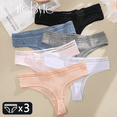 thumbnail image 2 of Tangas de algodón sin costuras para mujer, ropa interior Deportiva Femenina, lencería Sexy de cintura baja, bragas de piezas, calzoncillos íntimos, 3 S-XL, 2 of 5