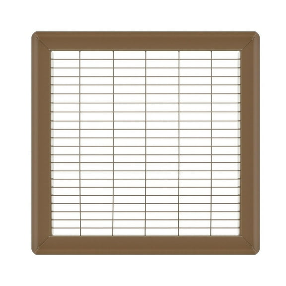 10in x 10in Imperial Brown Heavy Gauge Steel Floor Grille - Heating and Cooling Air Vent