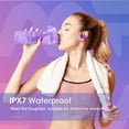 thumbnail image 2 of Mpow Wireless Earbuds Sports, in Ear Earphones Pro Version Aptx-HD Bass/BT 5.0/12H Playtime/CVC 8.0 Mic/PX7 Waterproof, Running Bluetooth Headphones for IOS/Android/Windows - Pink Purple, 2 of 9
