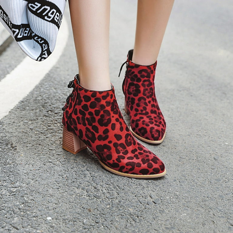 leopard boots at walmart