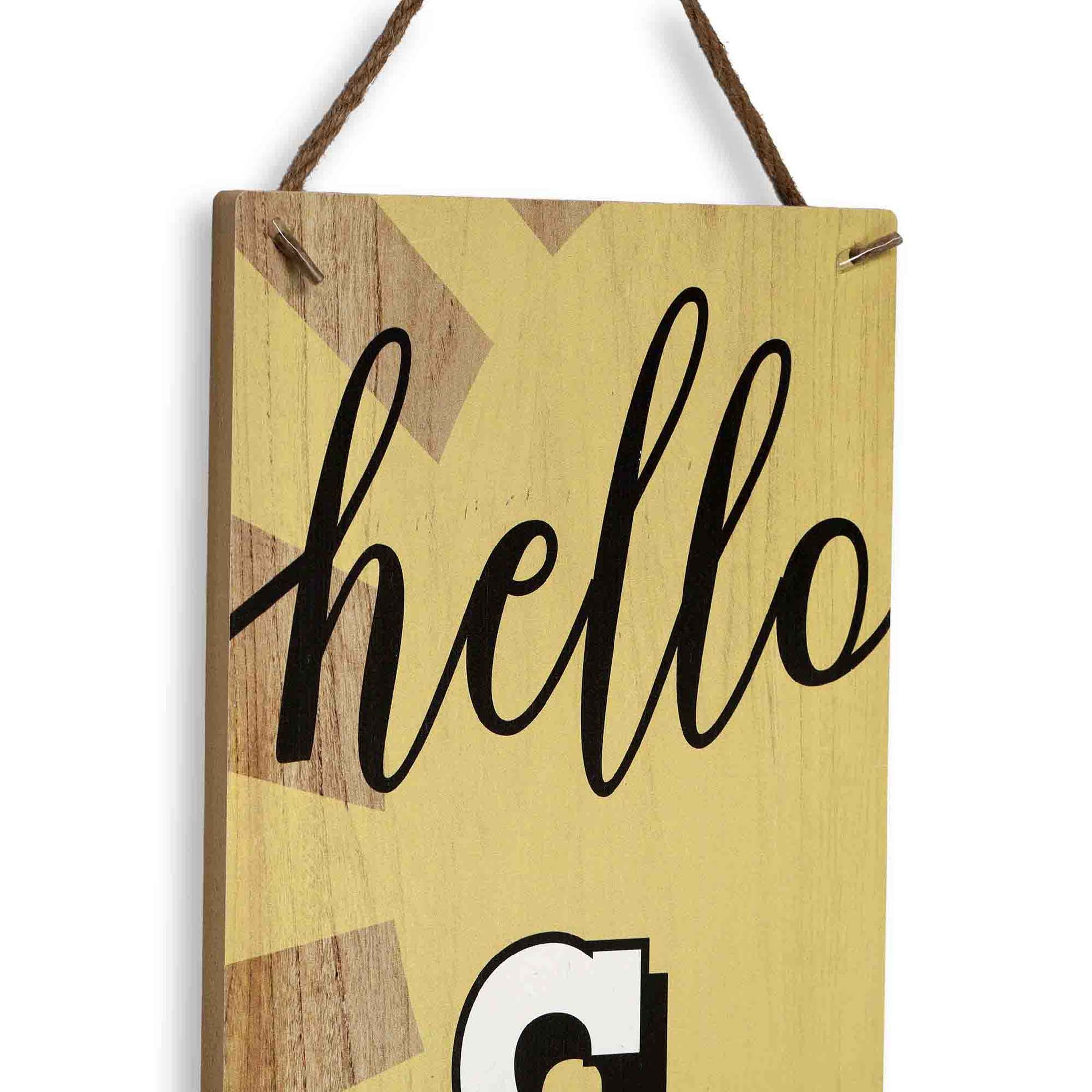 Double-Sided Happy 250 America/Hello Summer Wooden Porch Leaner Sign with Rope Hanger, Multicolor, 60", Patriotic by Way To Celebrate