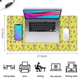 thumbnail image 5 of Long Mouse Pads for Desk,Yellow Cartoon Unicorn Rainbow Heart Desk Mats on Top Of Desks, Desk Mouse Pad Extra Large with 3mm Non-Slip Base and Stitched Edge for Gaming,Work,Home 31.5"x15.7", 5 of 5