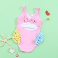 thumbnail image 4 of Girls Swimsuit One Piece Ruffle Bathing Suit Girls Swimwear Flamingo Print, 4 of 8