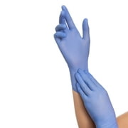HALYARD AQUASOFT Nitrile Exam Gloves, Non-Sterile, Powder-Free, 3.1 mil, 9.5", Blue, Medium, 43934 (Box of 300)