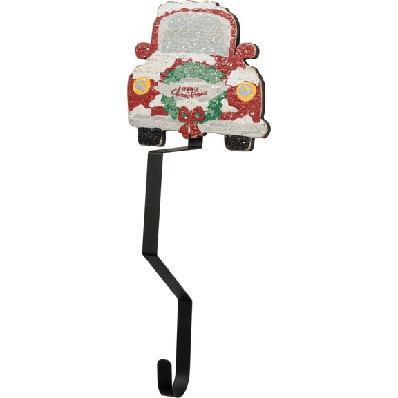 Primitives by Kathy Hand Lettered Truck - Stocking Hook Merry Christmas