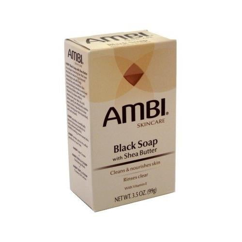 Ambi Cleansing Bar Soap Black With Shea Butter 3.5oz each