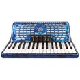 thumbnail image 3 of Rossetti Piano Accordion 60 Bass 34 Keys 5 Switches, Blue, 3 of 4