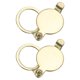 thumbnail image 1 of Cubierta de Mirilla Uxcell de 1/2", Cubierta de Visor de Puerta de Cobre para Apartamento de Hogar, Oro Imitación 2pcs, 1 of 6