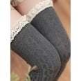 thumbnail image 3 of Gustave Women Over The Knee Thigh High Socks Legging Warmer Extra Long Thign Hight Boot Socks "Gray", 3 of 7