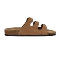 thumbnail image 3 of Cushionaire Lela Cork Footbed Sandal for Women - Triple Band Slide Sandal with Genuine Suede Insoles and +Comfort, 3 of 5