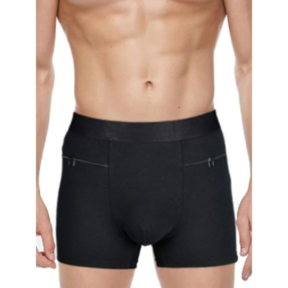 UKAP - Mens Plain Cotton Stretch Boxer Briefs Underwear Pocket Shorts ...
