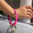 thumbnail image 5 of Llavero de pulsera de silicona con forma de diamante Huakan para mujeres y niñas, 5 of 5