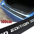thumbnail image 4 of Car Black Carbon Fiber Trunk Anti-collision Cover Decal Sticker Decal Accessories -, 4 of 4