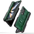 thumbnail image 6 of Feishell Rugged Case for Samsung Galaxy Z Fold3,Bulit-in Screen Protector & Kickstand,Heavy Duty Shockproof Hybrid TPU+PC Hinge Protection Armor Protective Phone Case with S Pen Holder,Armygreen, 6 of 12