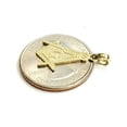 thumbnail image 5 of New 10k yellow Gold Freemason Masonic religious Pendant charm fine jewelry 0.9g, 5 of 12